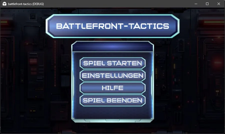 Battlefront Tactics main menu